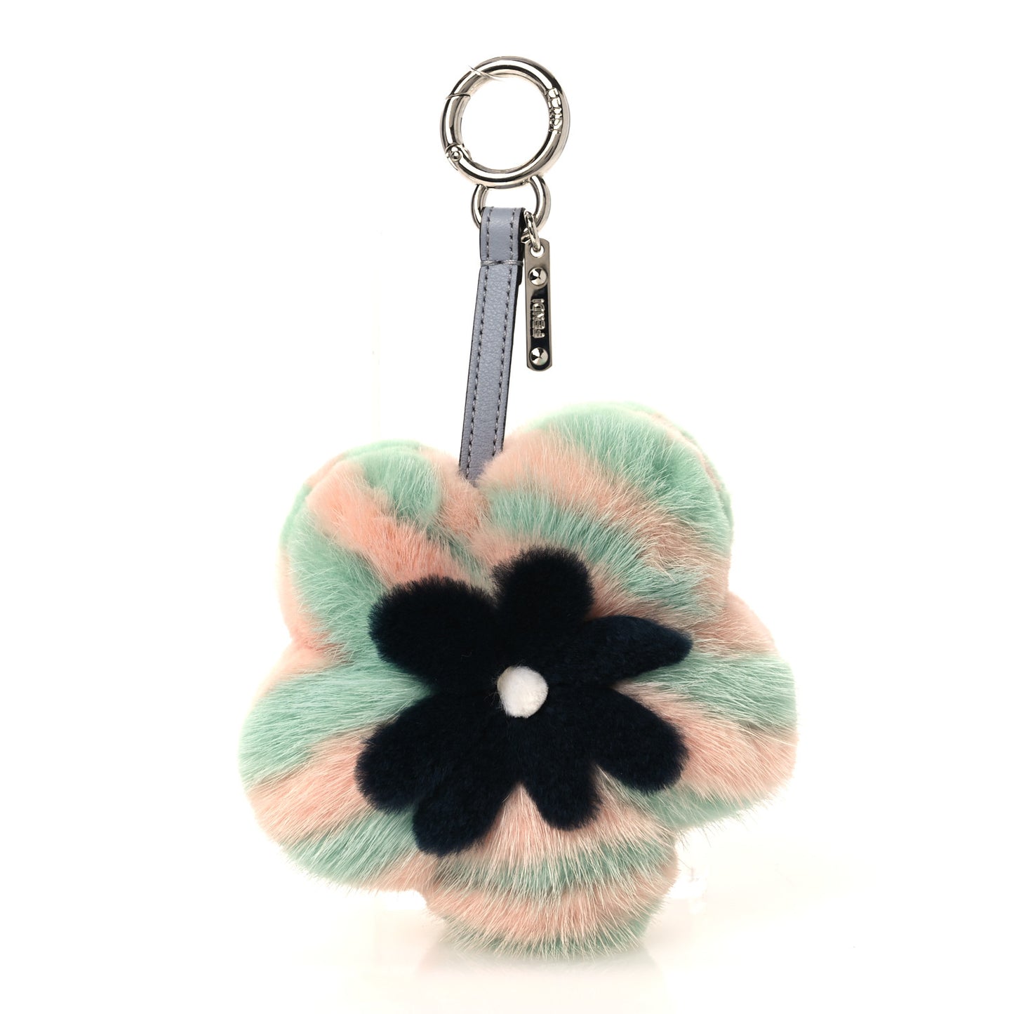 Mink Fur Vitello Dolce Pequin Flowerland Bag Charm Nausica Medea