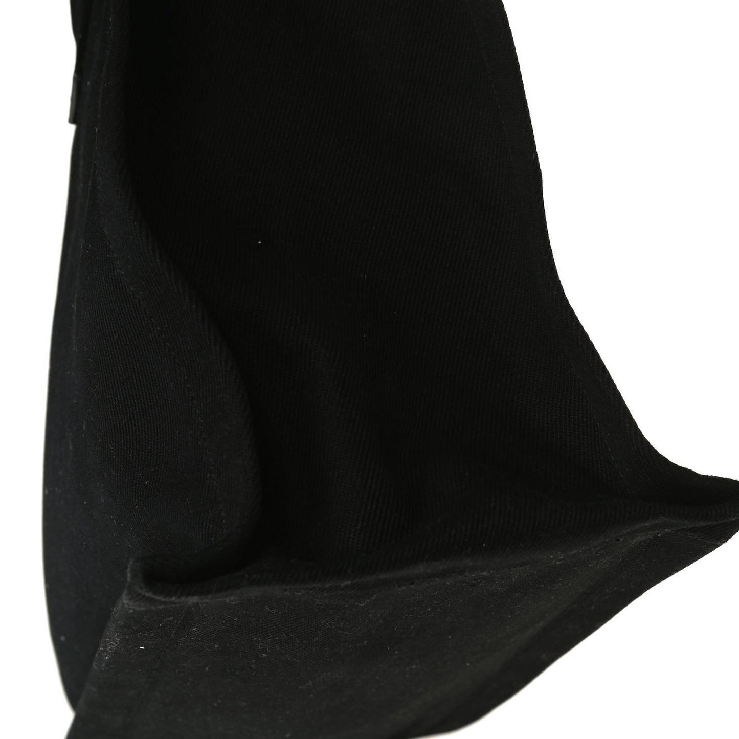 Linen Calfskin Rive Gauche Tote Black