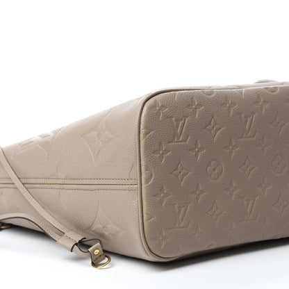 Louis Vuitton Empreinte Monogram Giant Neverfull MM Tourterelle 6 of 12
