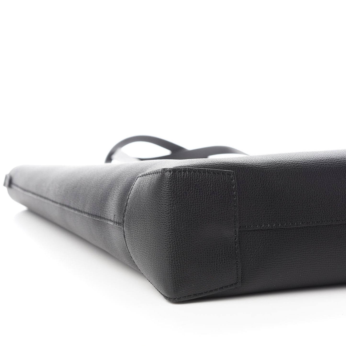 Calfskin Crest Embossed Large Tote Black