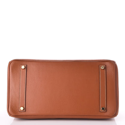 Hermes Natural Barenia Birkin 35 Fauve 6 of 23
