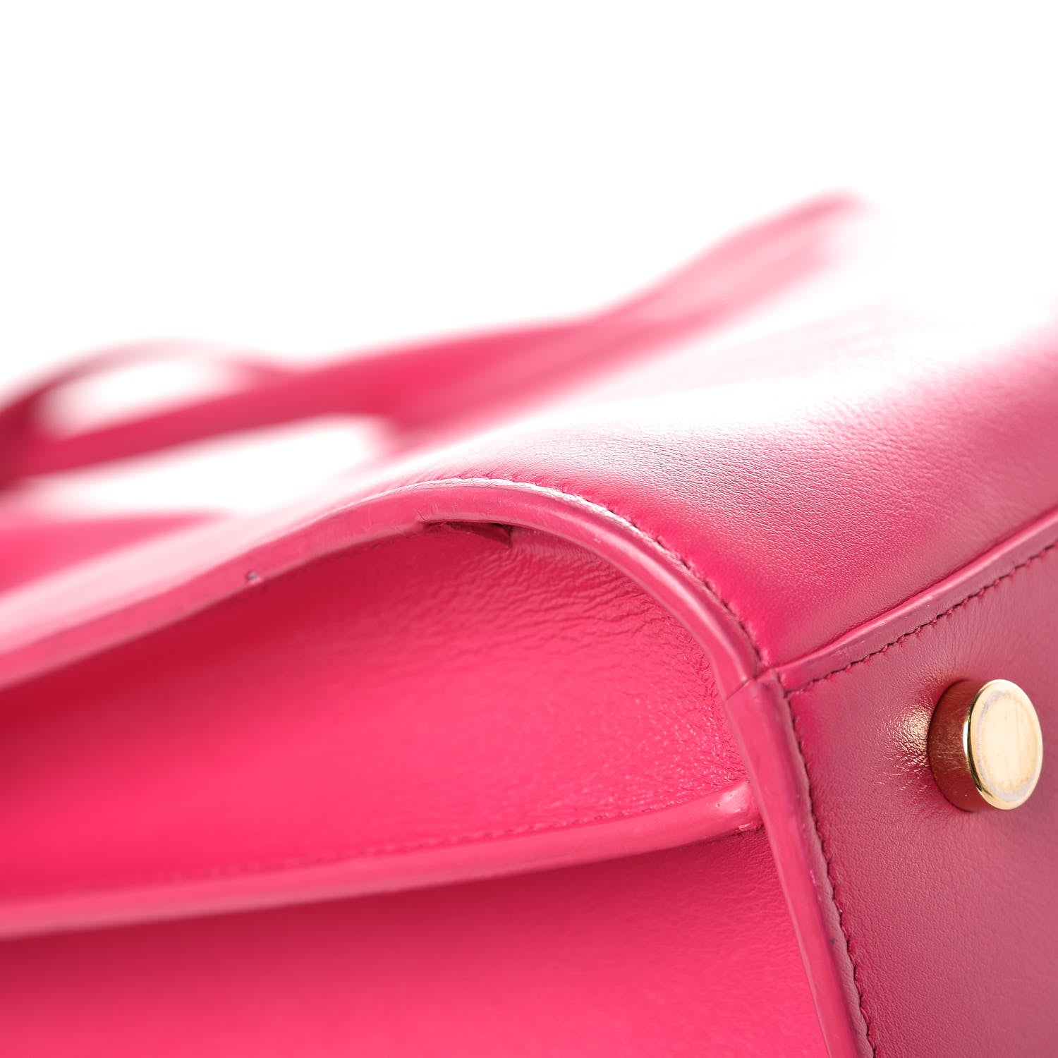 Saint Laurent Calfskin Small Sac De Jour Lipstick Fuchsia 11 of 19