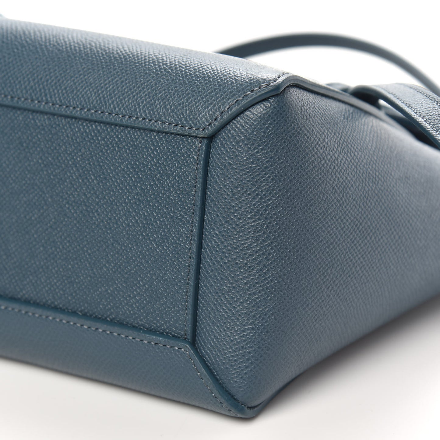 Grained Calfskin Nano Belt Bag Abyss Blue