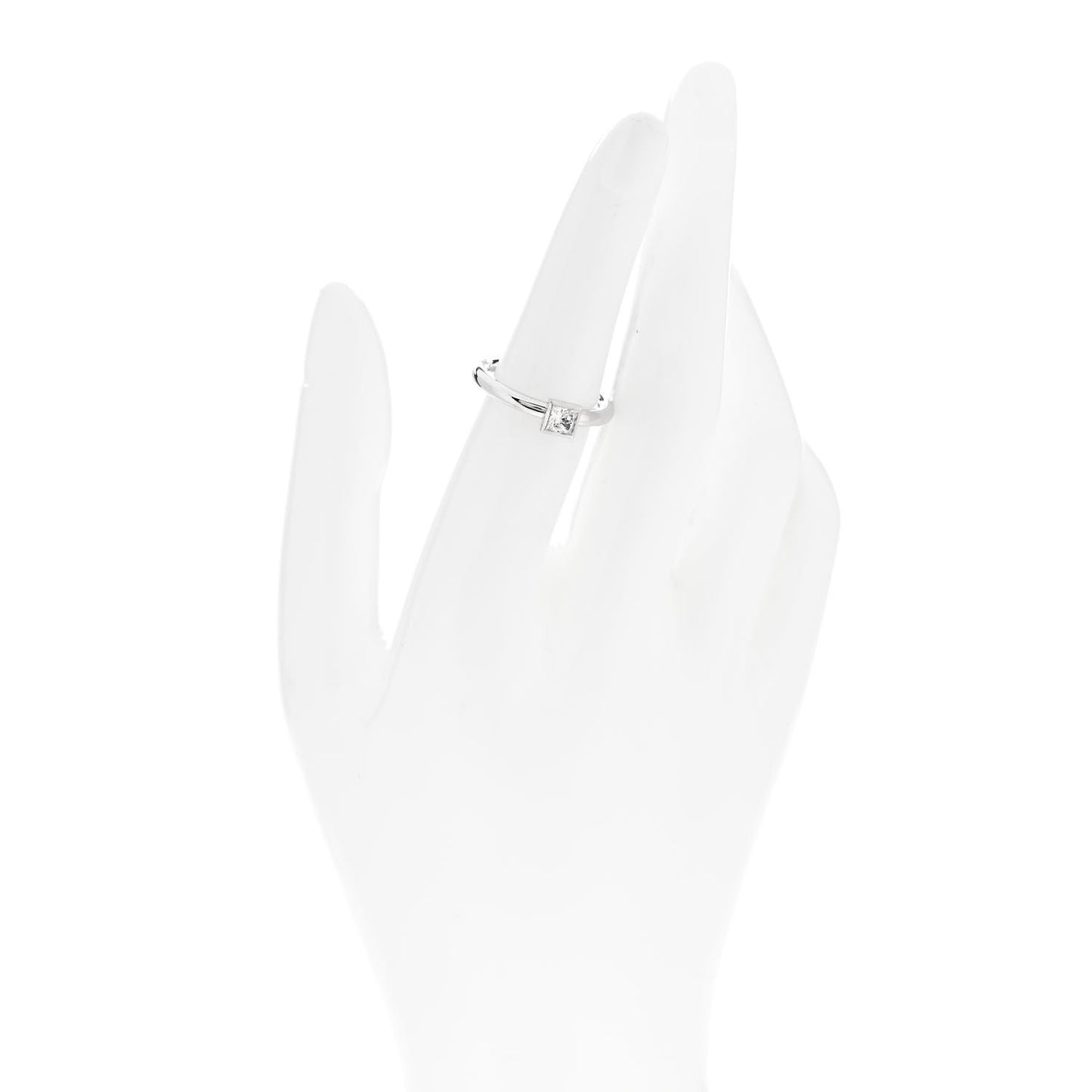 Platinum Diamond .40ct Bezet Ring 51 5.75