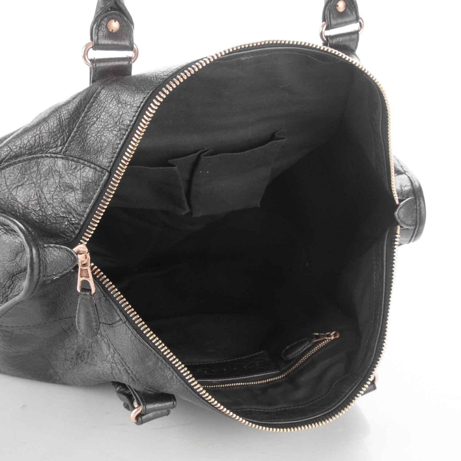 Balenciaga Agneau Giant 12 Rose Gold Hardware Work Black 6 of 8