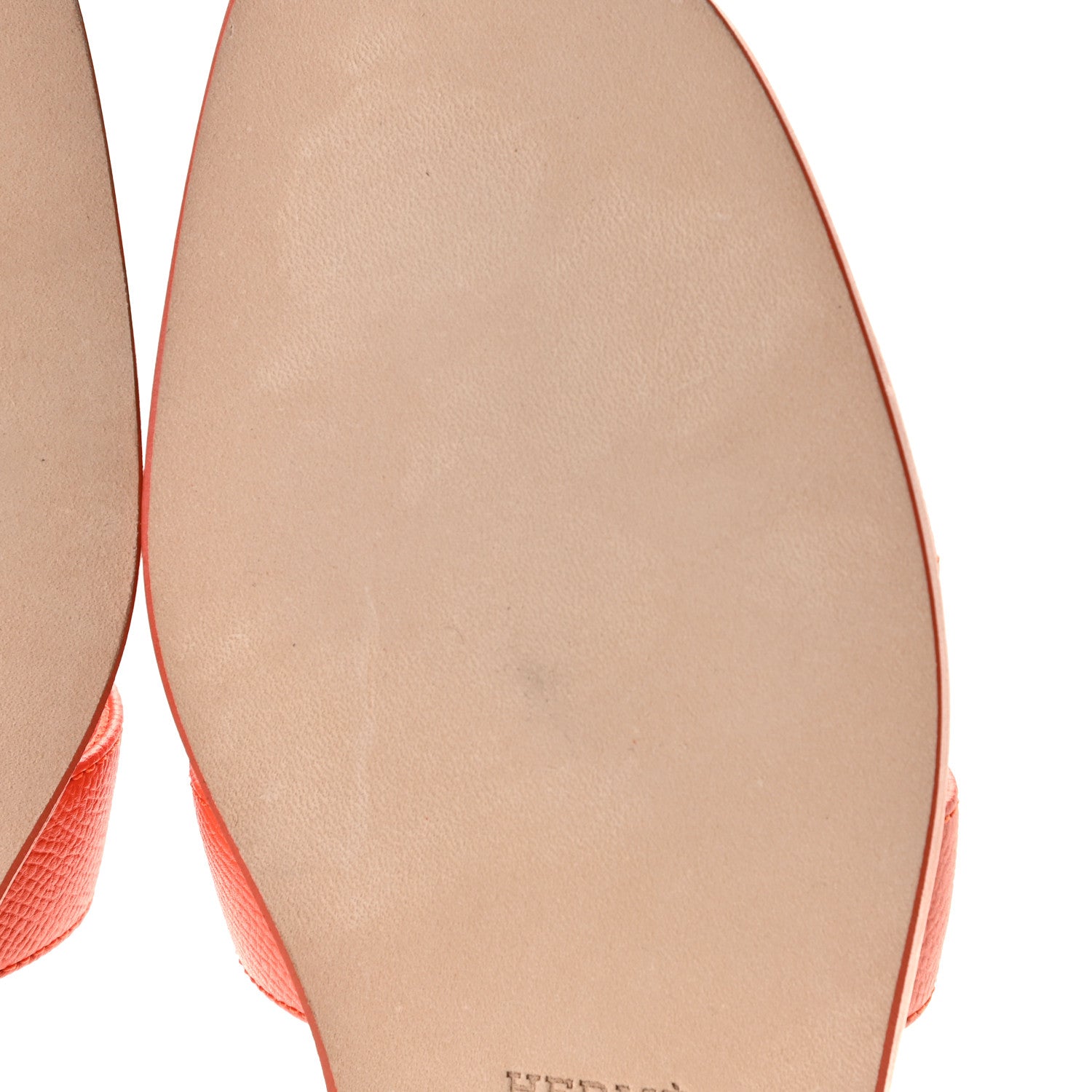 Hermes Epsom Oran Sandals 39.5 Orange Poppy 9 of 10