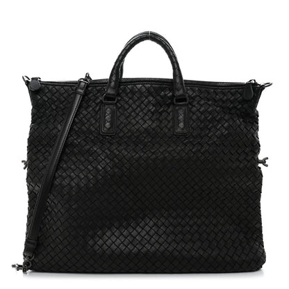 Bottega Veneta Nappa Intrecciato Maxi Convertible Tote Black 1 of 12