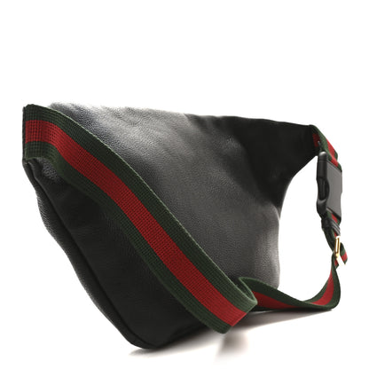 Gucci Grained Calfskin Small Logo Belt Bag Black 3 of 10