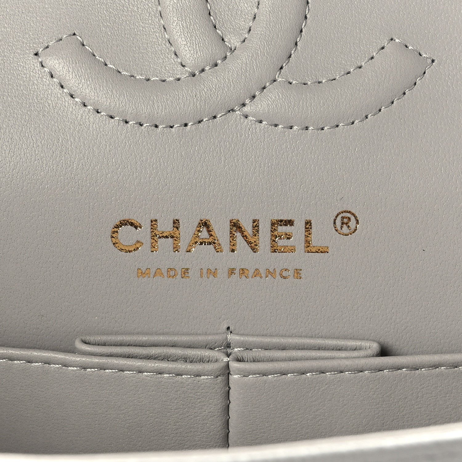 Chanel Caviar Quilted Small Double Flap Grey 6 of 10