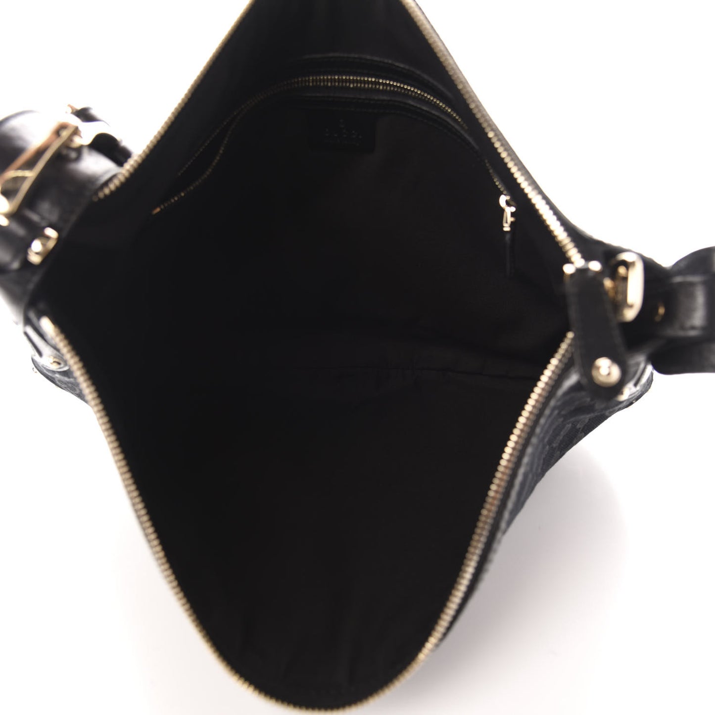 Monogram Web Studded Pelham Shoulder Bag Black