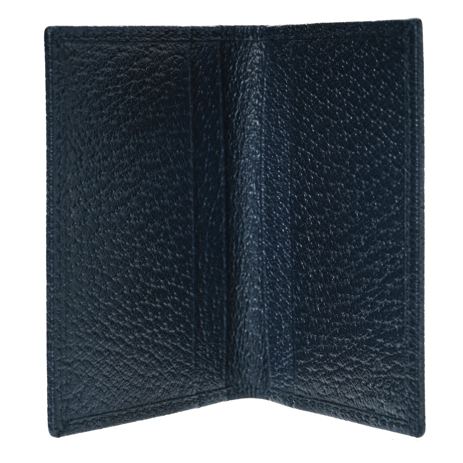 Gucci GG Supreme Monogram Textured Dollar Calfskin Retro Interlocking G Card Case Beige Blue 5 of 8