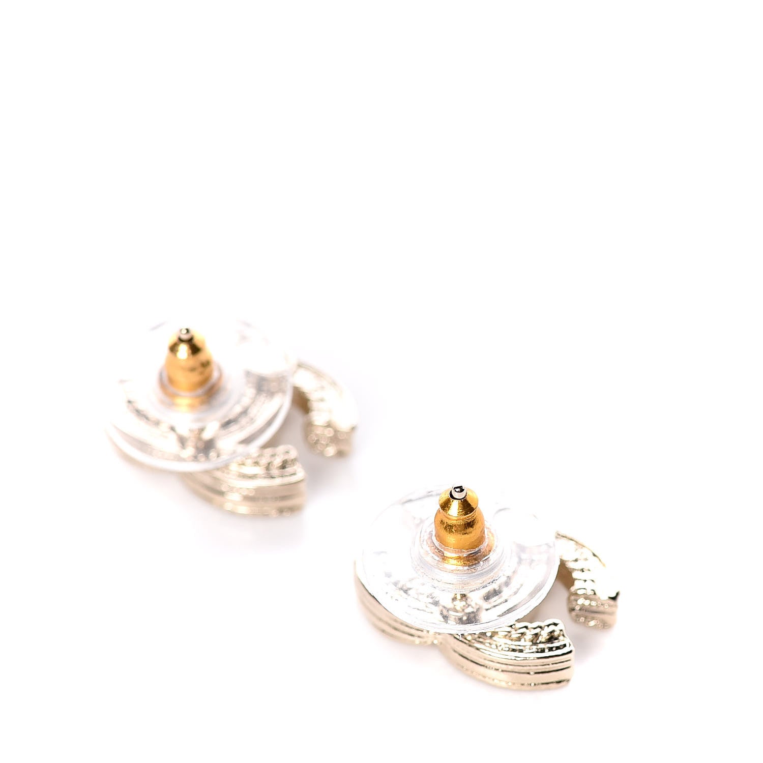 Chanel Pearl CC Earrings Gold 3 of 5