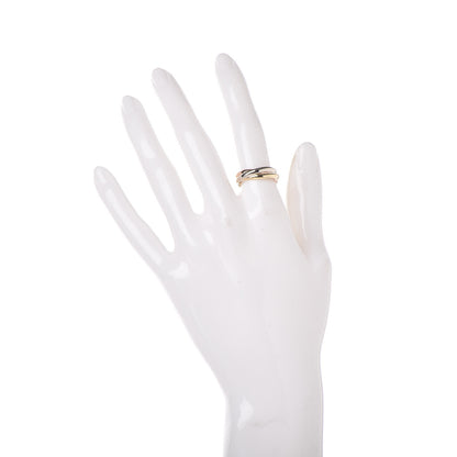 Cartier 18K Pink Yellow White Gold Small Trinity Ring 51 5.75 2 of 9