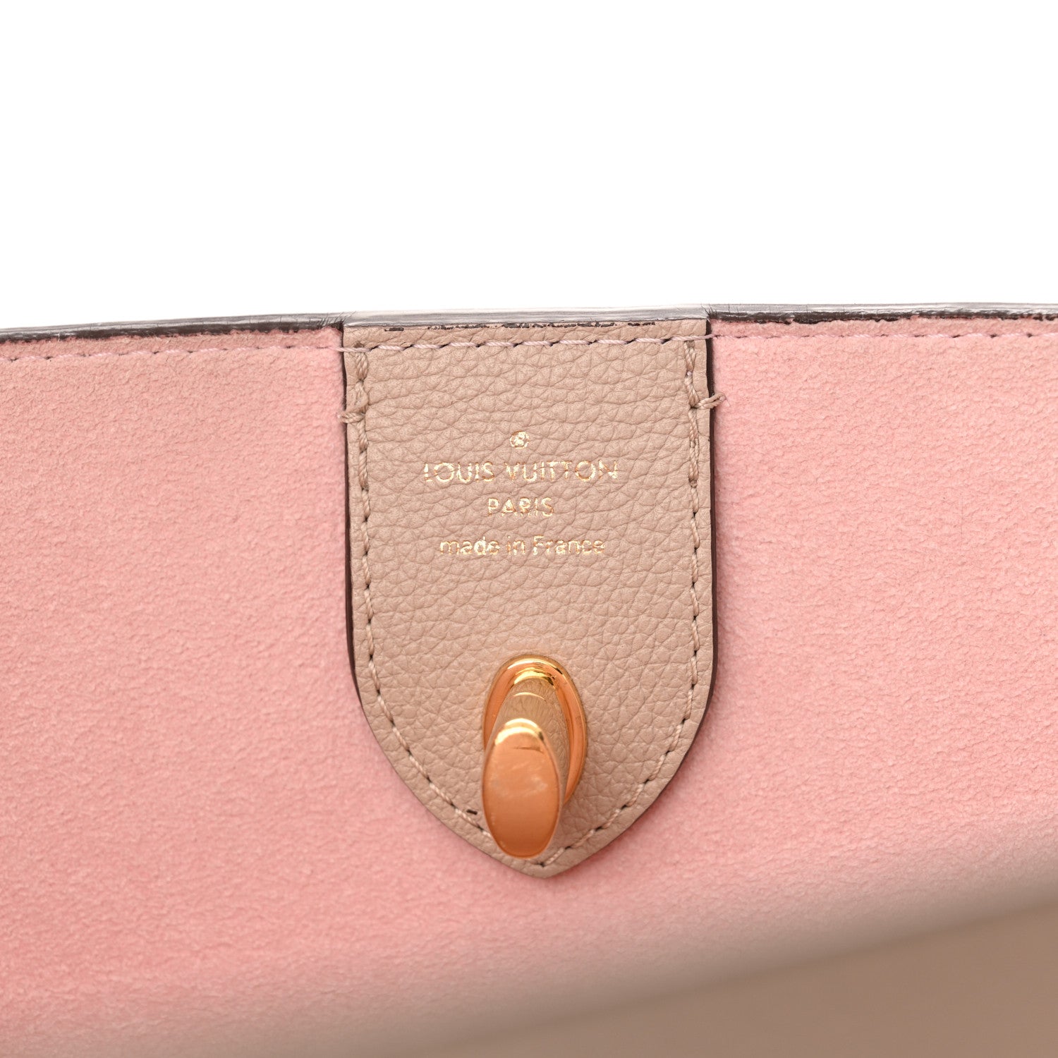 Louis Vuitton Calfskin Lockme Go Tote Greige 6 of 14