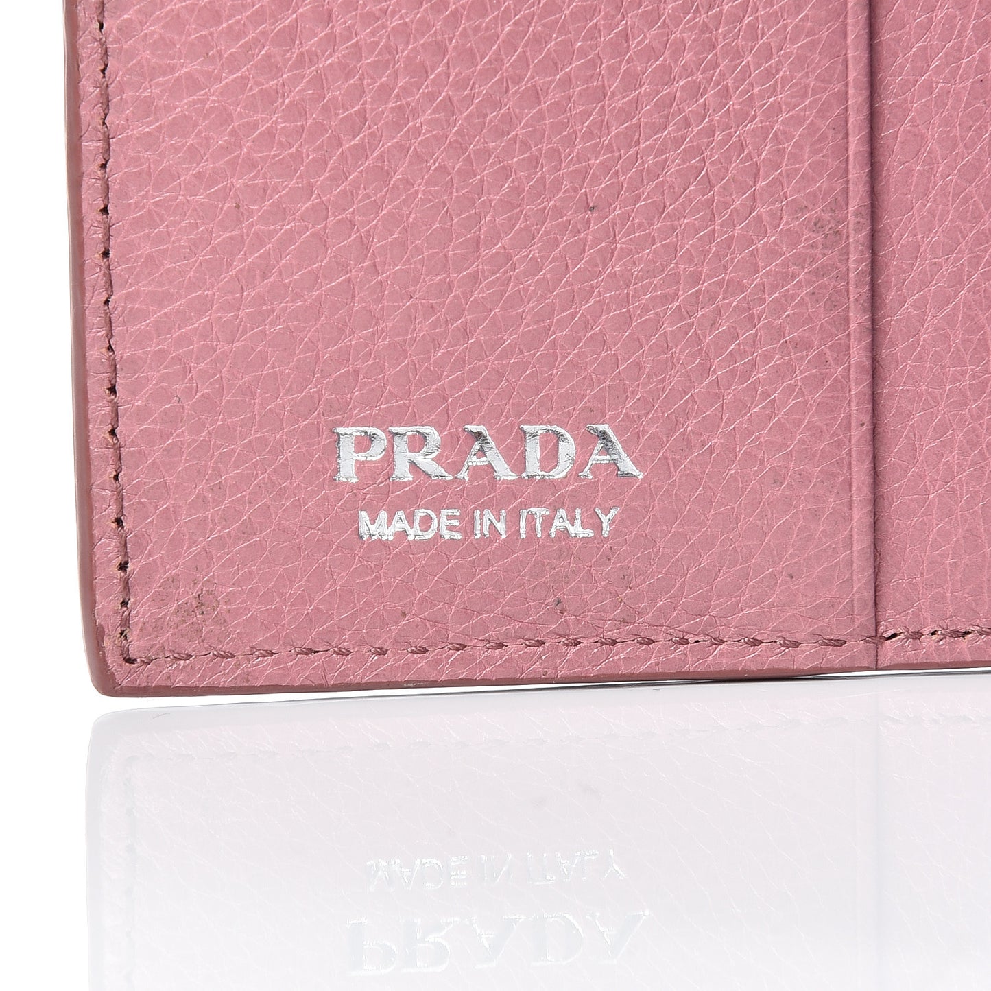 Glace Calfskin City Calfskin Etiquette Compact Wallet Loto Astrale