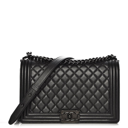 Chanel Caviar Quilted New Medium Boy Flap So Black 1 of 11