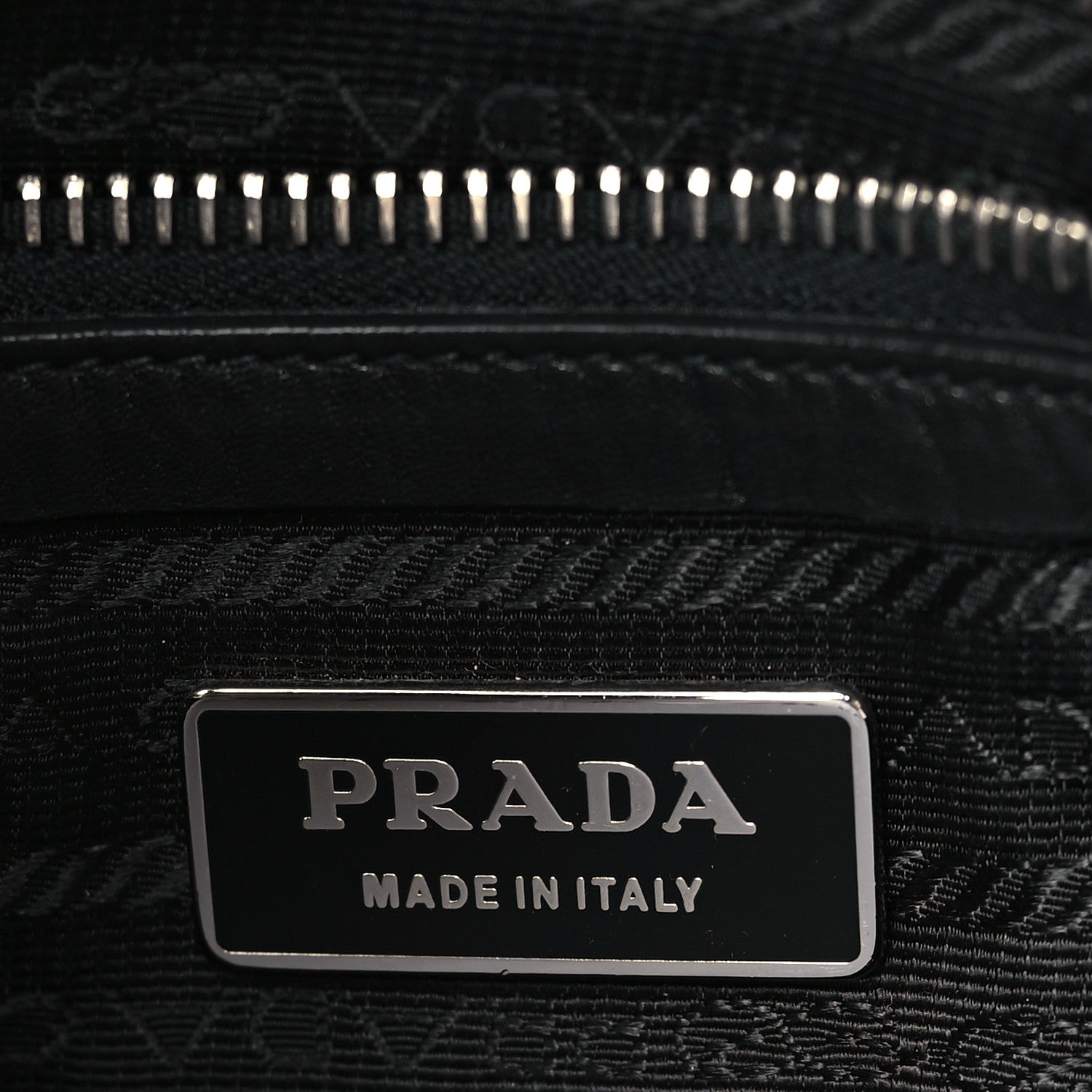 Prada Tessuto Nylon Vitello Foldover Pushlock Satchel Black 6 of 10