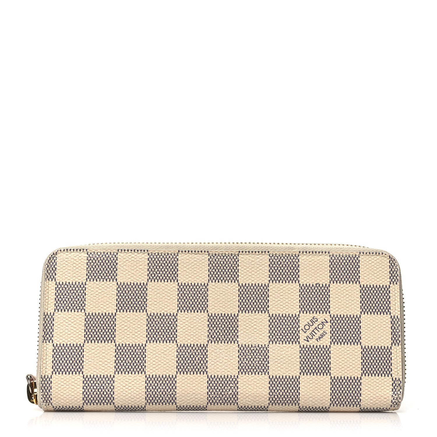 Louis Vuitton Damier Azur Clemence Wallet Rose Ballerine 1 of 11