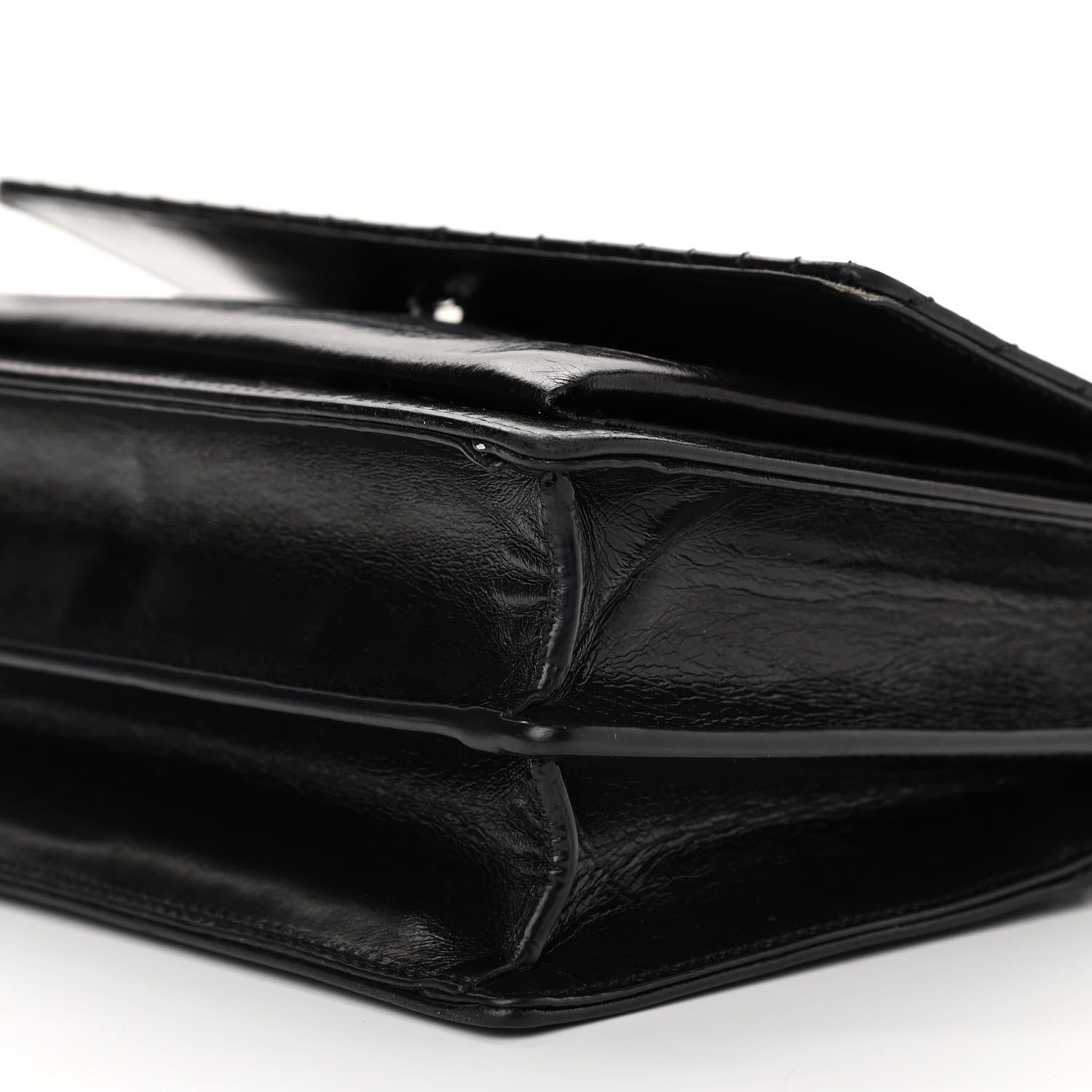 Saint Laurent Lambskin Mixed Quilted Medium Monogram Sunset Black 8 of 8