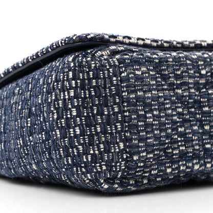 Christian Dior Tweed Cannage Small Caro Bag Dark Blue 9 of 11