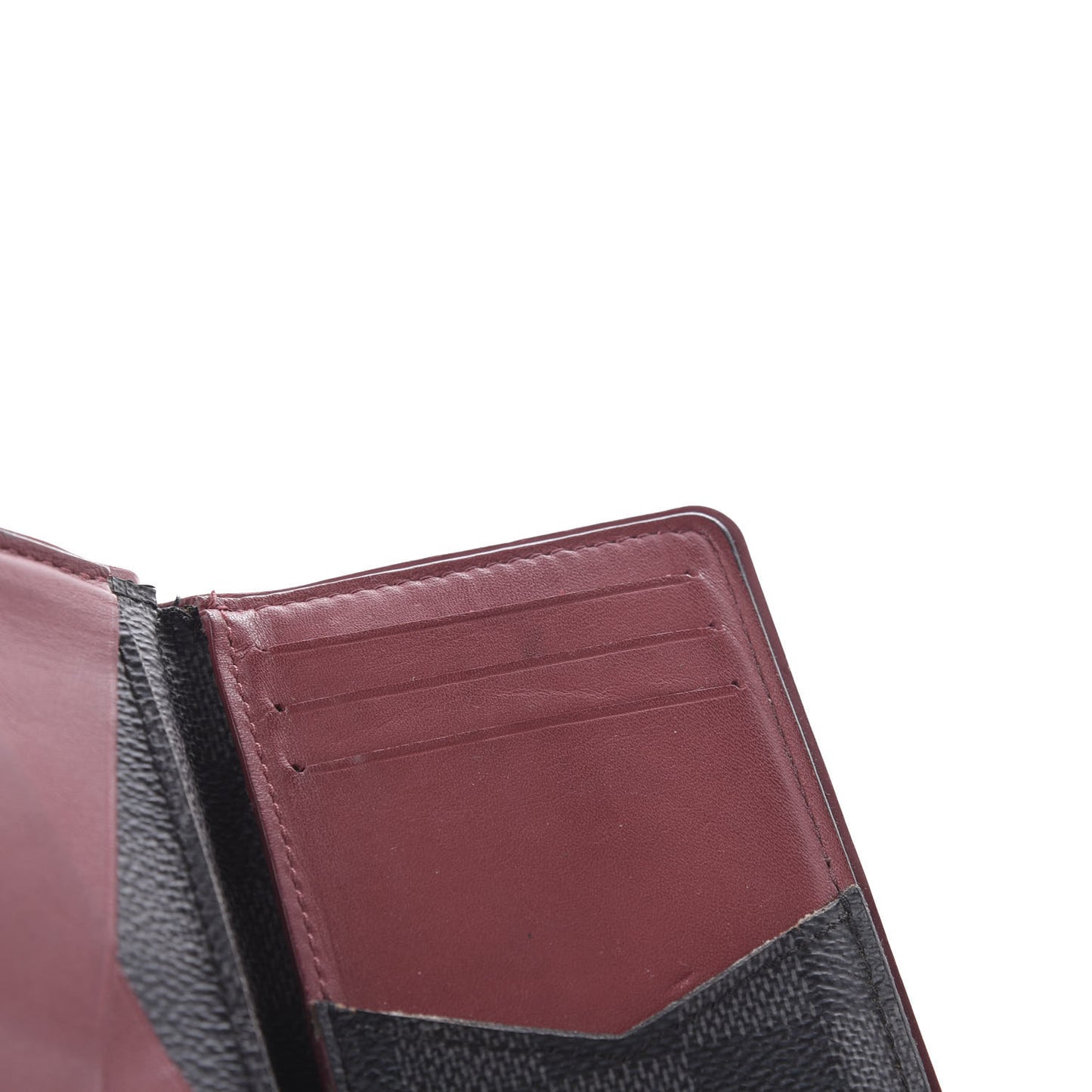 Damier Graphite Pocket Organizer Bordeaux