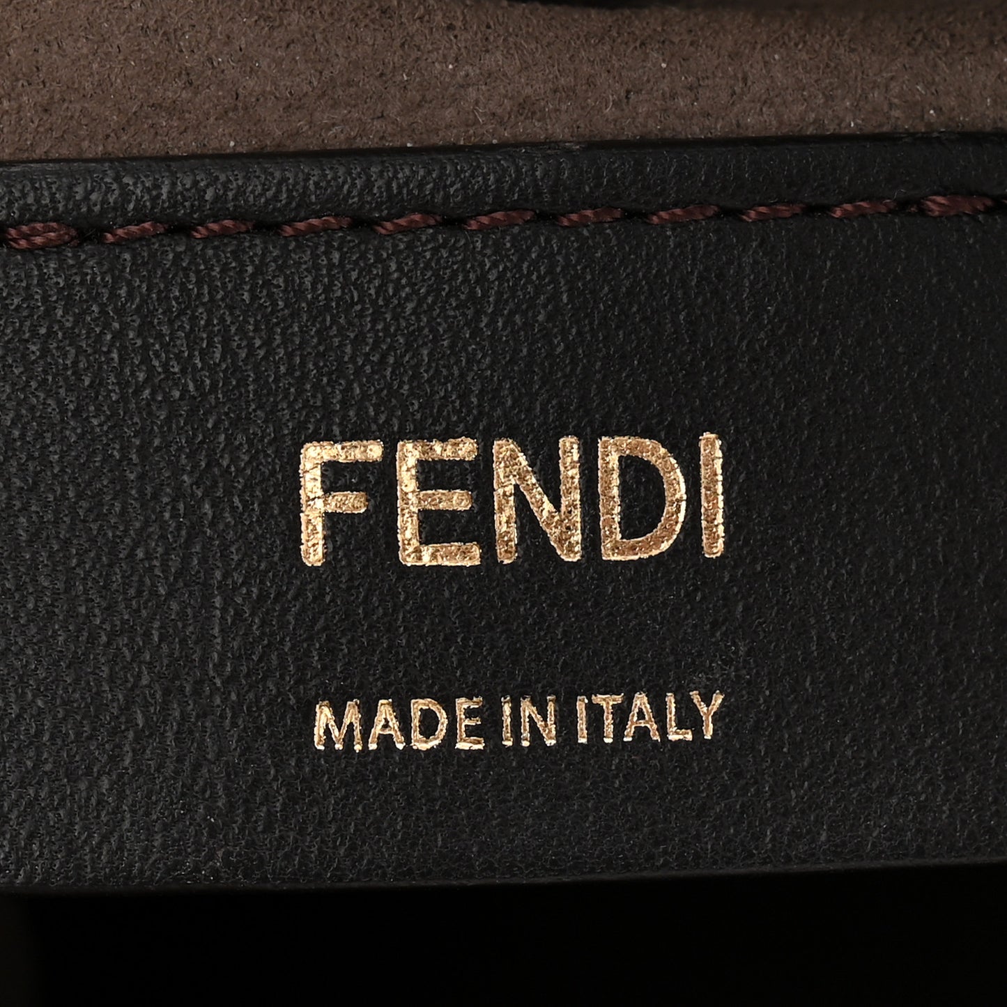 Vitello Liberty F is Fendi Bi-Color FF 1974 Embossed Mini Mon Tresor Bucket Bag Maya Black