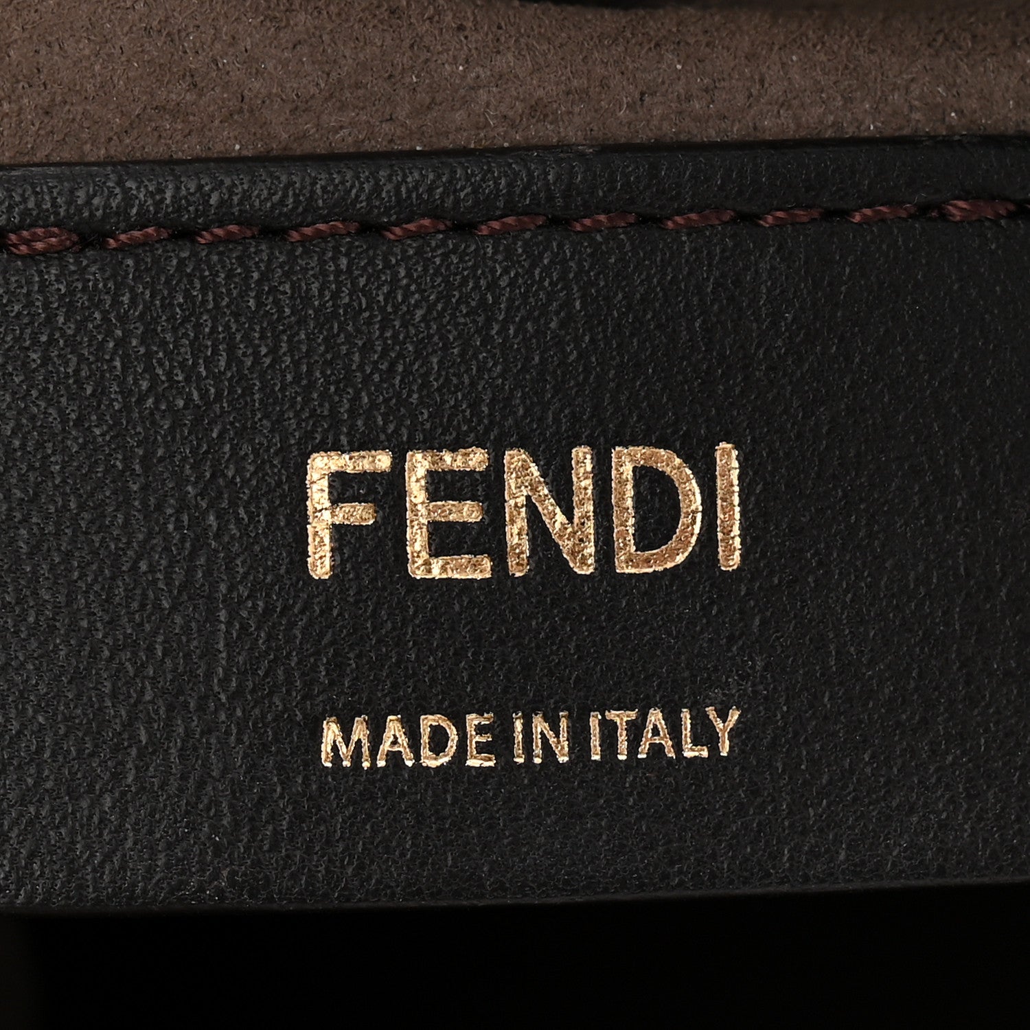 Fendi Vitello Liberty F is Fendi Bi-Color FF 1974 Embossed Mini Mon Tresor Bucket Bag Maya Black 6 of 10