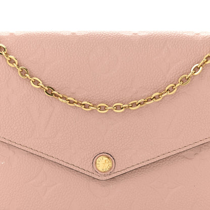 Louis Vuitton Empreinte Pochette Felicie Chain Wallet Rose Poudre 8 of 15