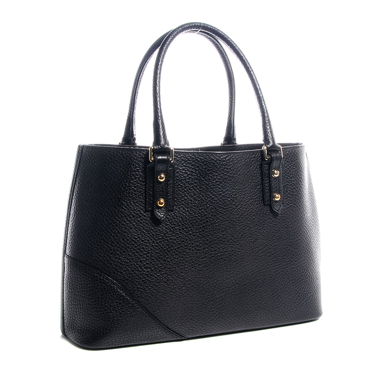 Leather Hasler Tote Black