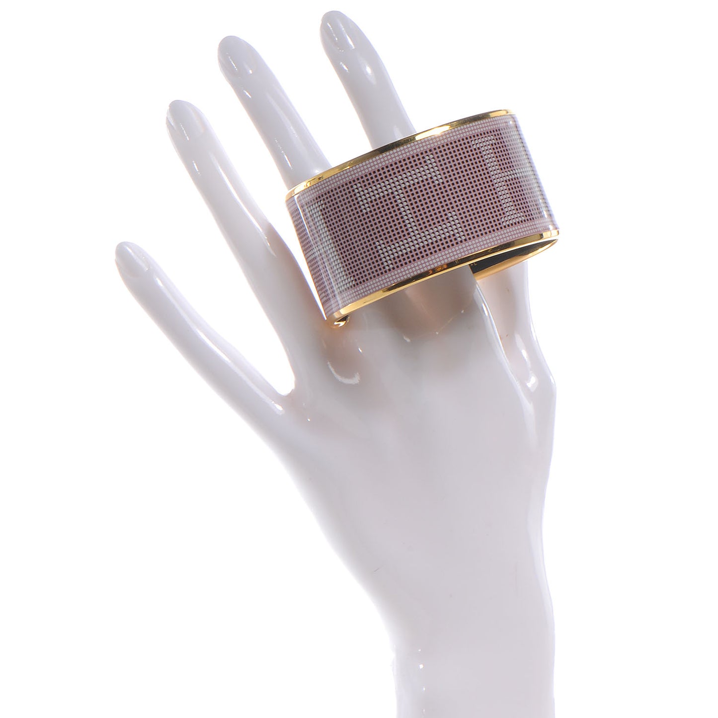 Enamel Recherche H Printed Extra Wide Bracelet 65