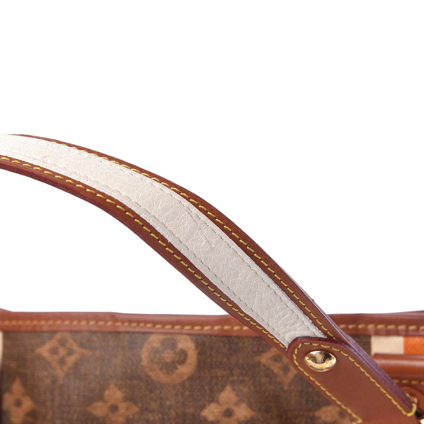 Monogram Rayures Tisse Sac PM