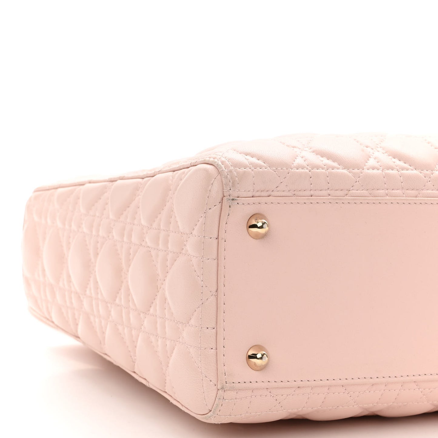 Lambskin Cannage Large Lady Dior Light Pink