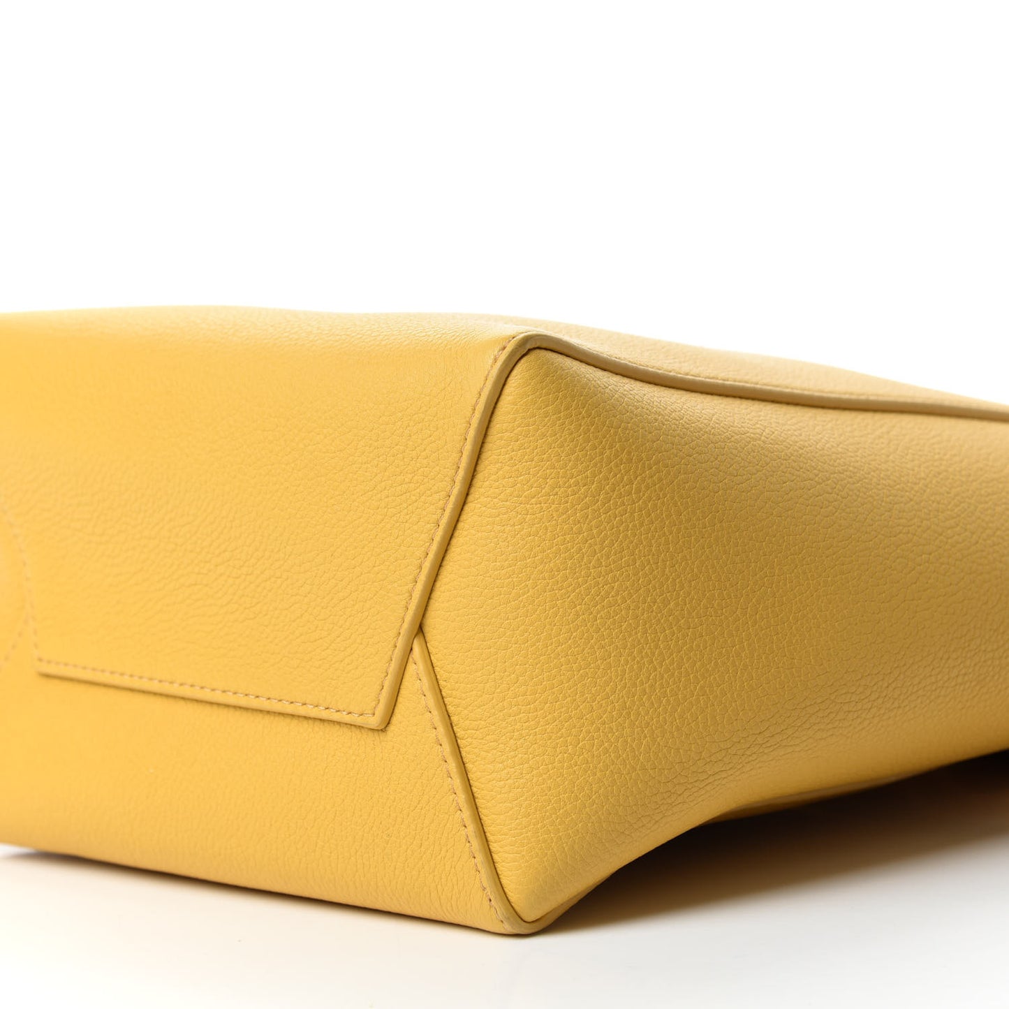 Soft Grained Calfskin Small Sangle Bucket Bag Ocre