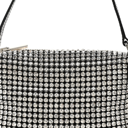 Alexander Wang Mesh Crystal Rhinestone Mini Heiress Pouch Silver 8 of 11