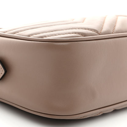 Gucci Calfskin Matelasse Small GG Marmont Chain Shoulder Bag Porcelain Rose 10 of 11