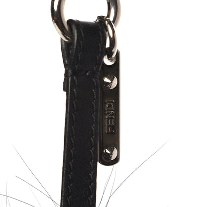 Fendi Rabbit Mink Fox Fur Dragoo Monster Bag Bug Charm Black 4 of 5