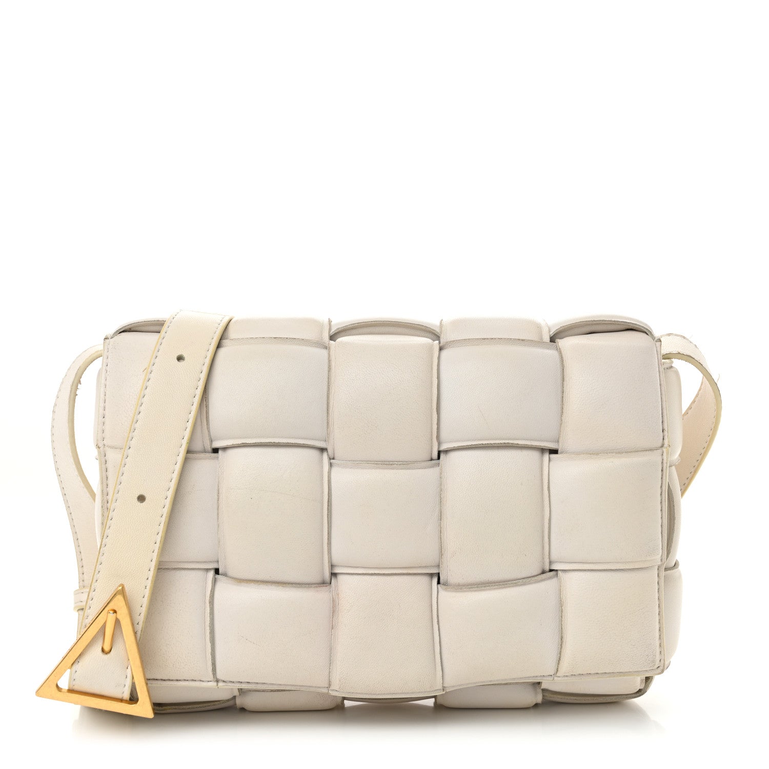 Bottega Veneta Nappa Maxi Intreccio Padded Cassette Crossbody Bag Chalk 1 of 16