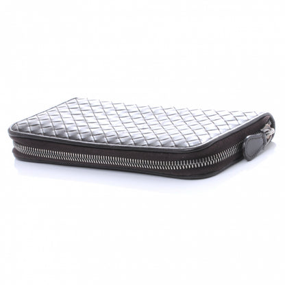 Bottega Veneta Nappa Intrecciato Zip Around Wallet Ebano 4 of 8