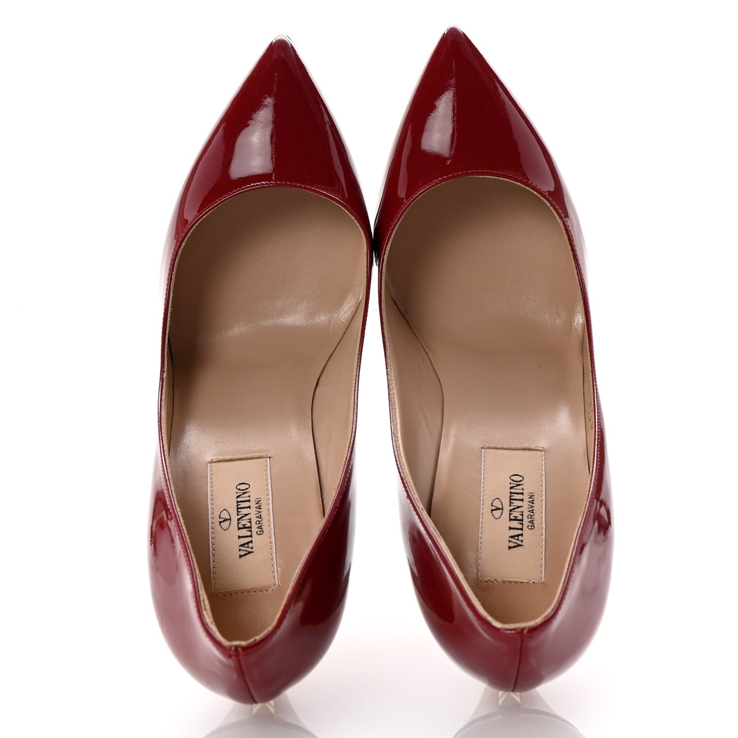 Patent Rockstud No Limit 95mm Pumps 38 Red