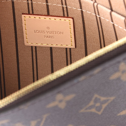 Louis Vuitton Monogram Neverfull MM GM Pochette 7 of 9