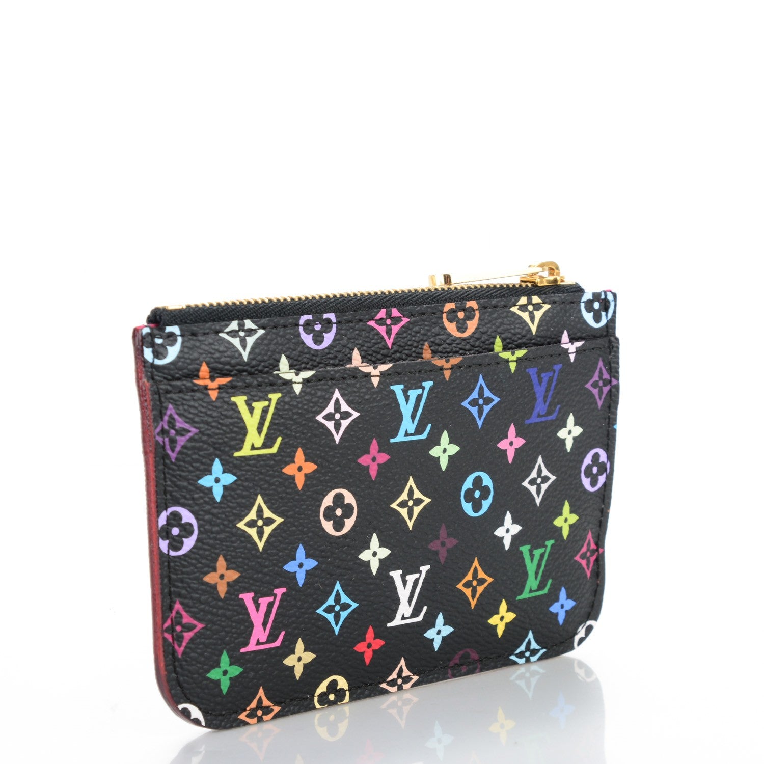 Louis Vuitton Monogram Multicolor Key Pouch Black Grenade 3 of 7