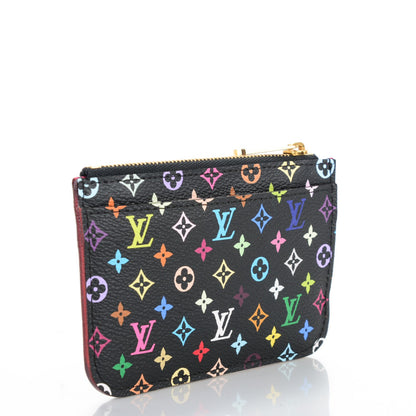 Louis Vuitton Monogram Multicolor Key Pouch Black Grenade 3 of 7