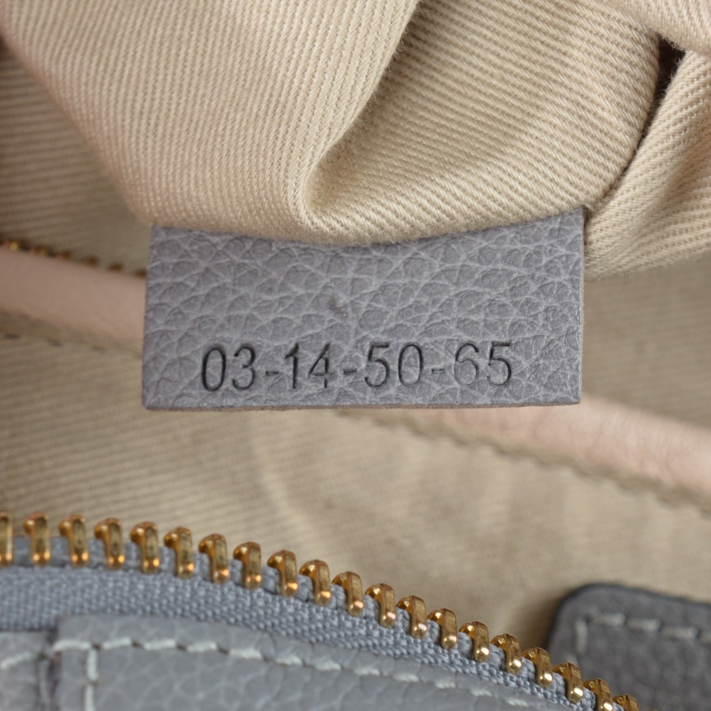 Calfskin Small Paraty Cashmere Grey