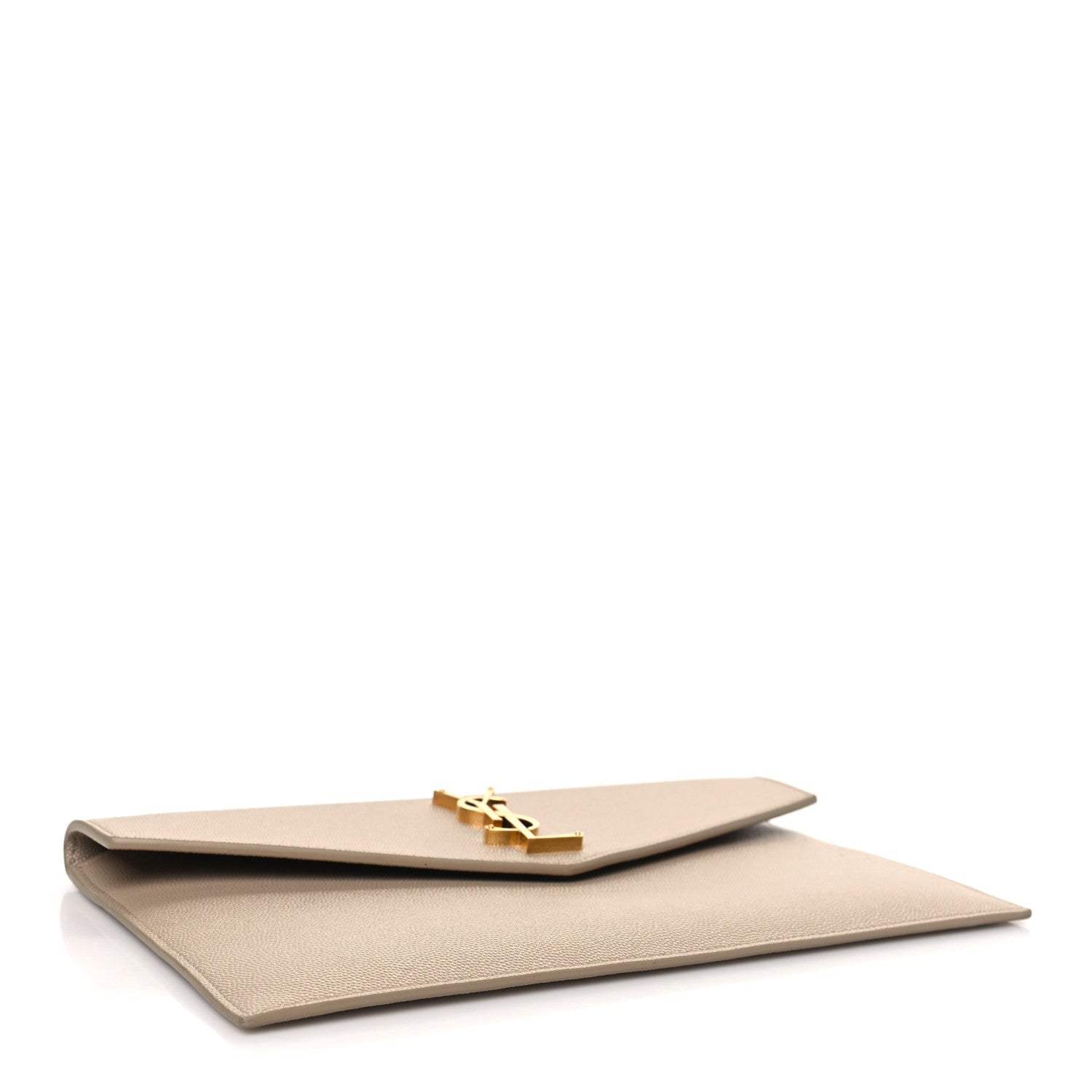 Saint Laurent Grain De Poudre Uptown Pouch Dark Beige 4 of 9