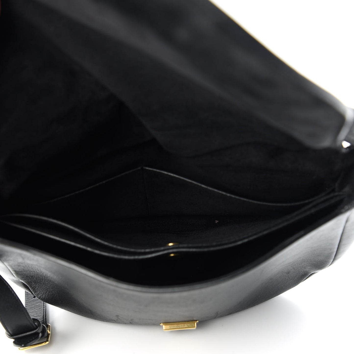 Natural Calfskin Trotteur Messenger Black