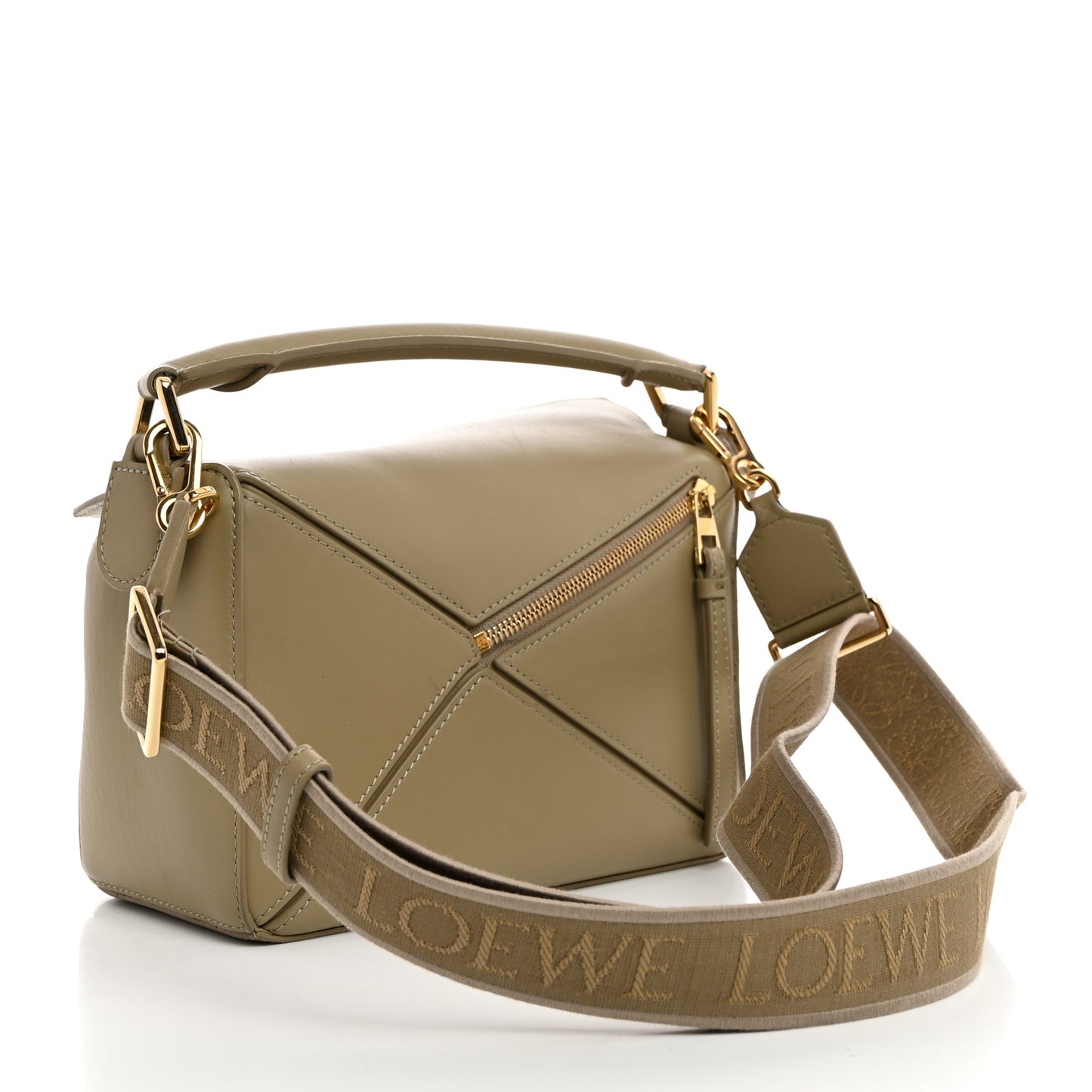 Calfskin Small Puzzle Bag Artichoke