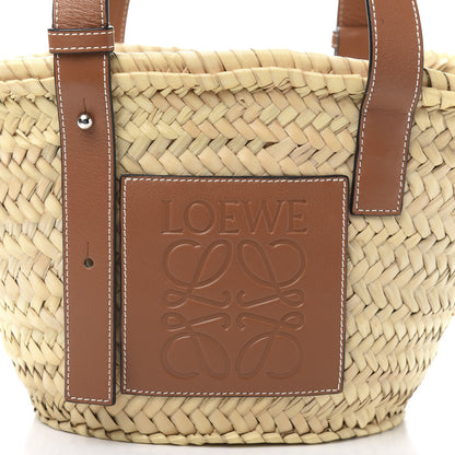 Loewe Raffia Small Basket Tote Bag Natural Tan 9 of 9