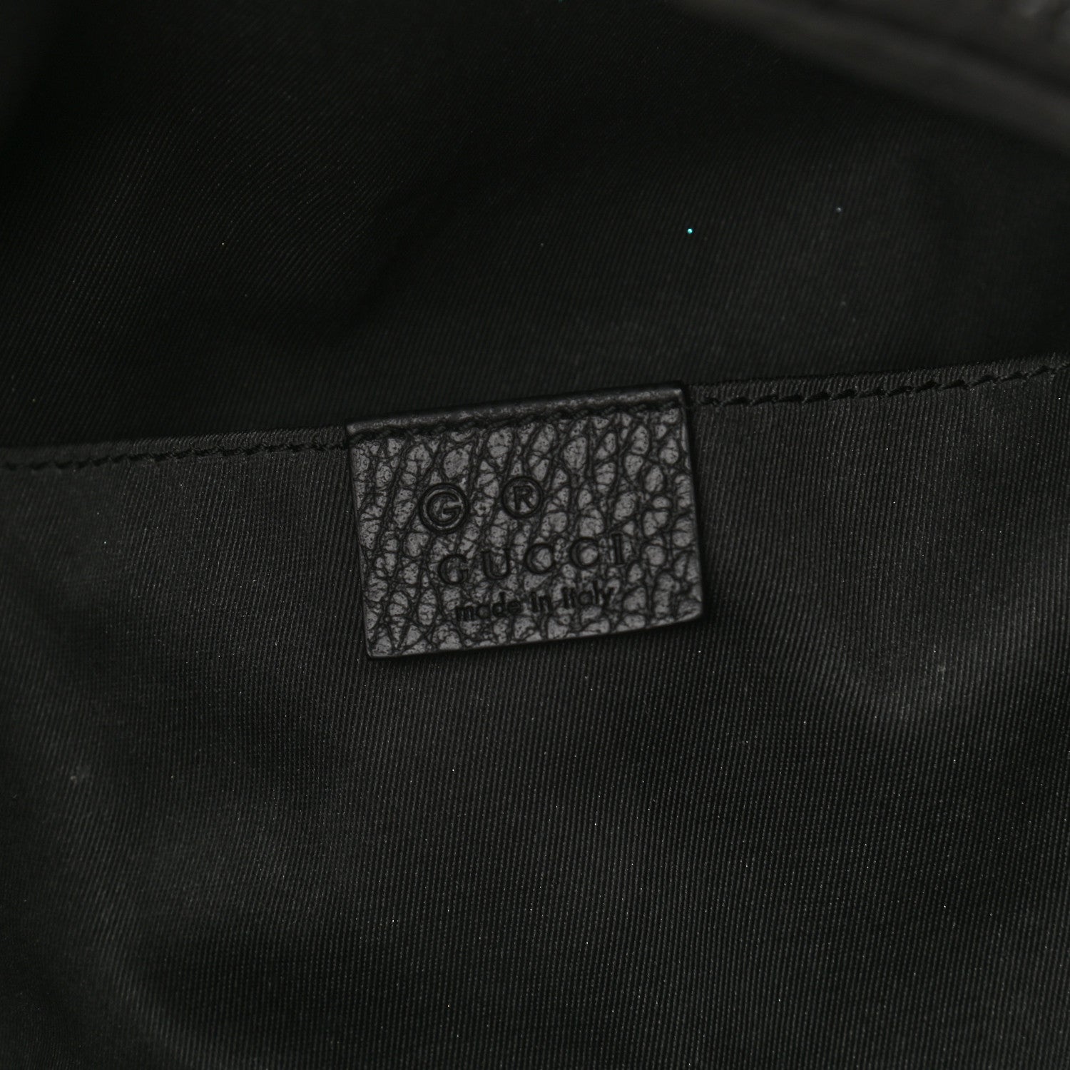 Gucci Nylon Monogram Fanny Pack Belt Bag Black 6 of 10