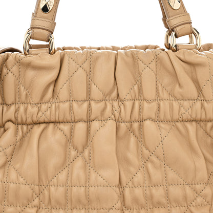 Christian Dior Gaufre Lambskin Cannage Delices Tote Beige 8 of 14