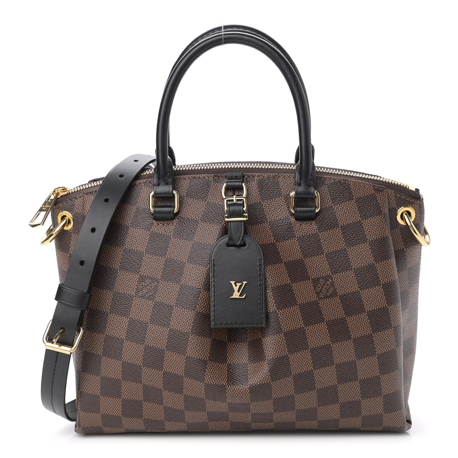 Louis Vuitton Damier Ebene Odeon Tote PM Black 1 of 10